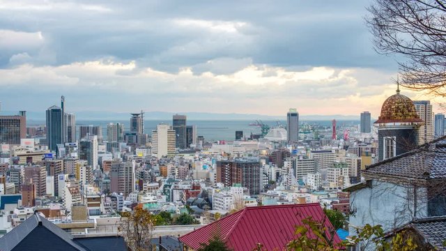 Kobe, Japan Skyline from Kitano District.