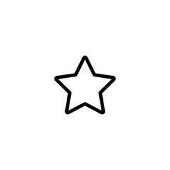 Naklejka na ściany i meble star rate line black icon