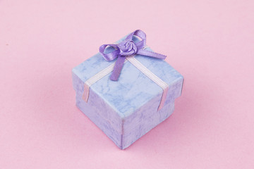 Gift box on a pink background