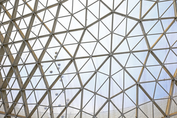 Steel structure geometry construction as the background