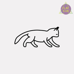 cat line icon