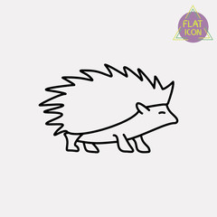 hedgehog line icon