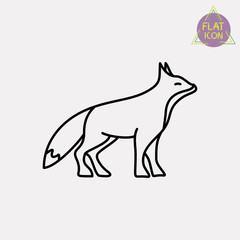 fox line icon