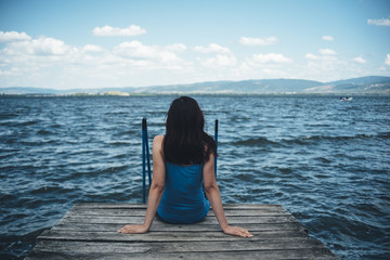 Girl on the dock