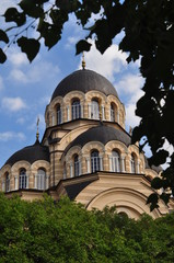 Obraz premium Igreja ortodoxa, Riga, Letónia, agosto de 2016.