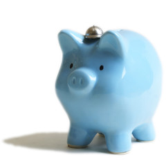 Baby Blue Pig Bank