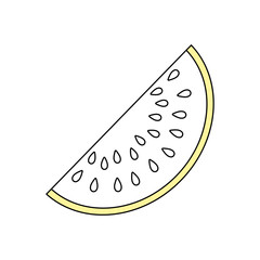 Sliced watermelon fruit