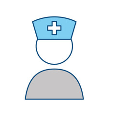 Fototapeta premium Nurse pictogram symbol