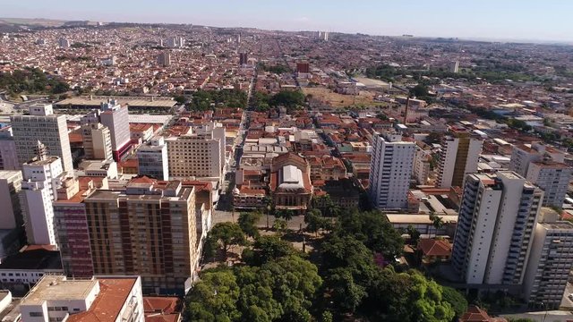 Aerial View of Ribeirao Preto city in Sao Paulo, Brazil