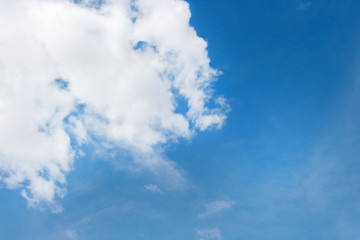 Obraz premium Blue sky with clouds.