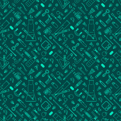 Smoking weed theme, vector seamless pattern