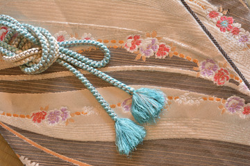 着物の帯　帯締め

