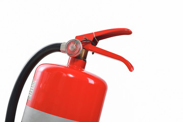 Obraz premium Fire extinguisher isolated white background. with clipping path