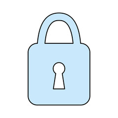 Padlock security symbol