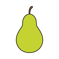 Delicious pear fruit icon vector illustration graphic design