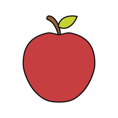 Apple fruit isolated