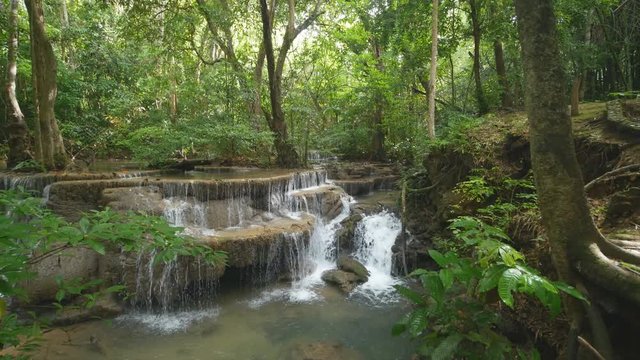 Level 6 of Huay Mae Kamin waterfall in Khuean Srinagarindra National Park, Kanchanaburi Province, Thailand