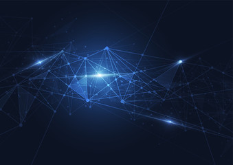 Internet connection, abstract sense of science and technology graphic design. Vector illustration