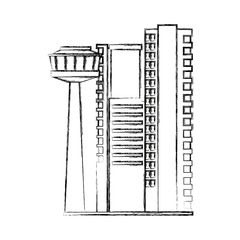 buildings business city architecture commercial major central district with offices