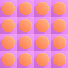 abstract modern texture seamless pattern with 3d orange pins on a pink background