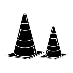 construction cone isolated icon