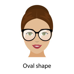 Woman oval face shape