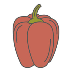 pepper fresh isolated icon