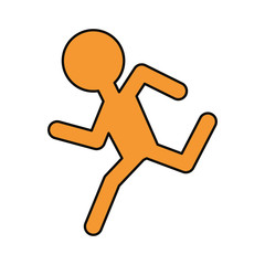 Man running pictogram