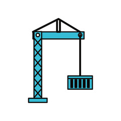 Container crane isolated