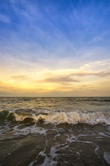 Obraz premium abstract sunset beach seascape