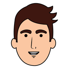 young man head avatar character