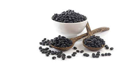 Fototapeta na wymiar Group of black bean