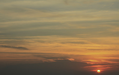 sunset sky clouds background