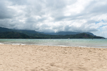 Fototapeta na wymiar カウアイ島のビーチ