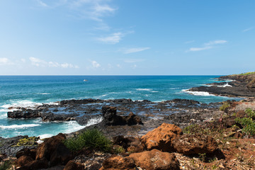 Fototapeta na wymiar カウアイ島の海岸線