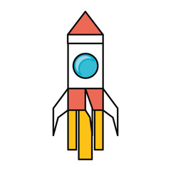 Rocket spaceship symbol