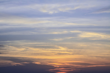 Naklejka na ściany i meble sunset sky clouds background