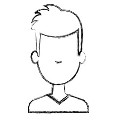 Obraz na płótnie Canvas young man avatar character