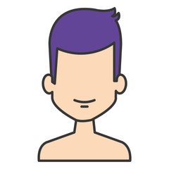 young man shirtless avatar character