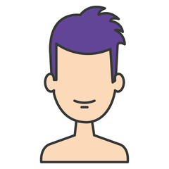 young man shirtless avatar character