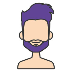 young man shirtless avatar character