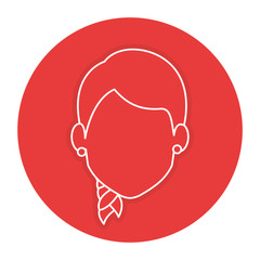 beautiful woman head avatar character