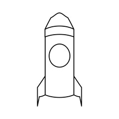 Rocket spaceship symbol