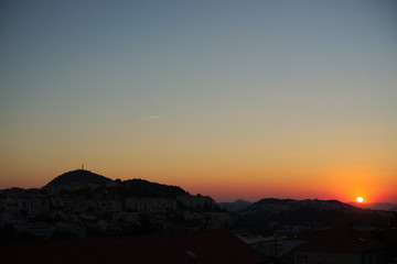 Fototapeta premium Sunset in the mountains