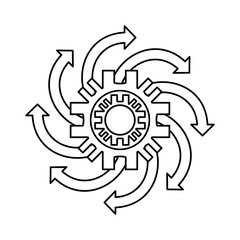 Gear machinery piece