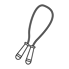 jump rope sport and fitness symbol stock