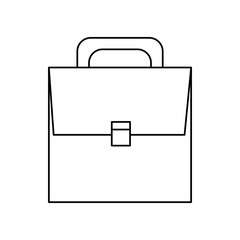 Business briefcase isolated