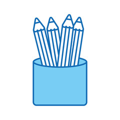 school colors isolated icon