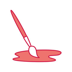 paint brush isolated icon