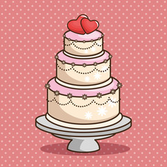stylish wedding cake